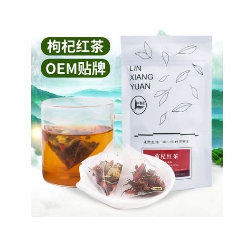 花果茶厂家直销三角茶包枸杞胎菊红茶冲泡茶 oem贴牌代加工定制