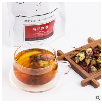 花果茶厂家直销三角茶包枸杞胎菊红茶冲泡茶 oem贴牌代加工定制图3