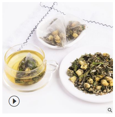oem贴牌代加工菊花荷叶茶花果茶厂家直销三角茶包荷叶白茶冲泡茶图2