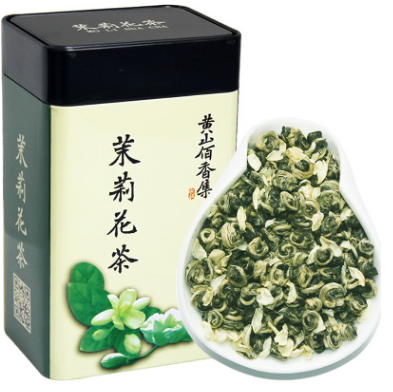 佰香集2018新茶叶茉莉花茶 碧潭飘白雪浓香型500g罐装