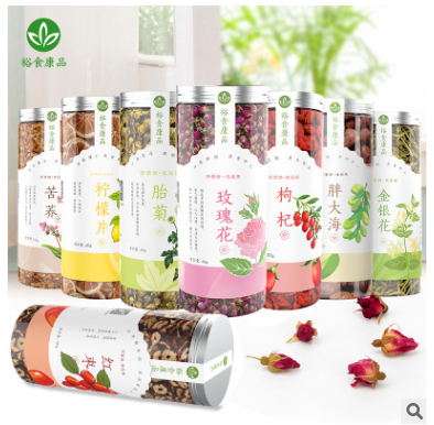 定制 4罐礼盒装（8选4礼盒装送礼）柠檬红枣枸杞胎菊玫瑰花茶图3