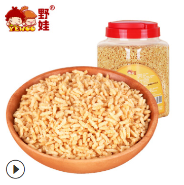 野娃安庆特产坚果炒货休闲零食小吃农家糯米炒米1100g罐一件代发