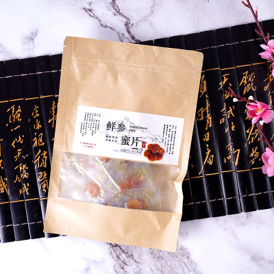 长白山人参片人参蜜片100g厂家批发泡酒含片鲜参切片即食蜜饯图3
