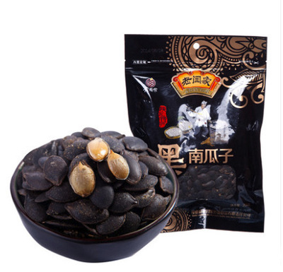 老闫家黑南瓜子208g盐焗 黑金刚 炒货零食批发一件代发图2