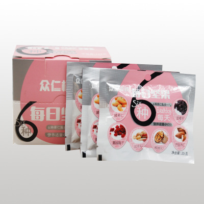 休闲坚果25g*7原味混合果仁 零食大礼包 OEM代加工干果礼盒图2
