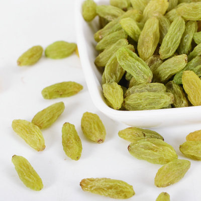 休闲零食吐鲁番特产香妃散装葡萄干 500g无核免洗新疆绿葡萄干图3