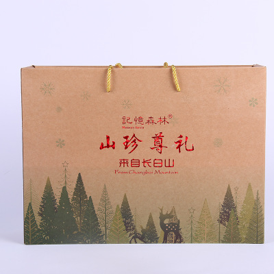 食用菌礼包东北长白山货榛蘑木耳猴头菇松茸吉林团采购福利品OEM图3