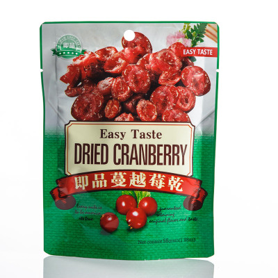即品袋装蔓越莓干56g*30/箱 台湾 办公室零食 休闲食品蔓越莓干