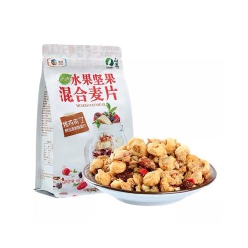 中粮山萃水果麦片681g 早餐冲饮即食干吃脆麦42%水果坚果烤燕麦