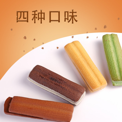 曲奇饼干118克盒装巧克力多口味办公室休闲零食小吃批发一件代发图2