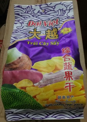 越南大越综合果蔬干果200g*30袋进口休闲零食特产新鲜蔬果干批发