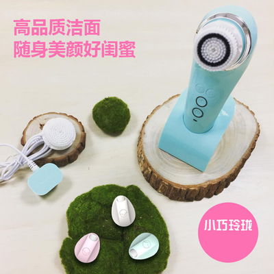 亚马逊跨境礼品声波电动洗脸仪 赠品礼品洗脸刷 吸黑头清洁洁面仪图2