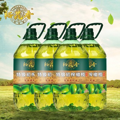 裕花香 特级初榨橄榄油5L*4瓶/箱食用油调和油植物油厂家整箱批发图2