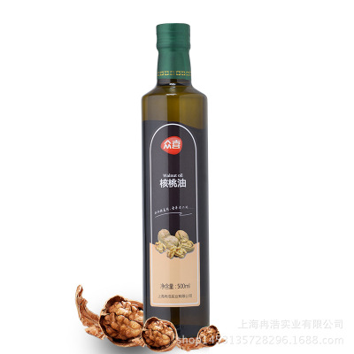 众喜 核桃油礼盒 500ML*2瓶装图2