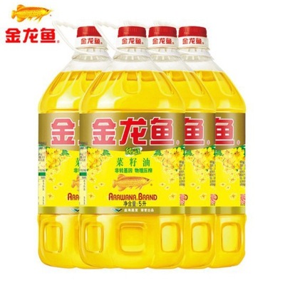 金龙鱼5升装非转基因 物理压榨食用油 纯正菜籽油图2