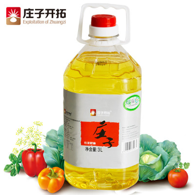 【庄子开拓】新疆健康食用油物理压榨一级有机纯红花籽油3L单桶包图2