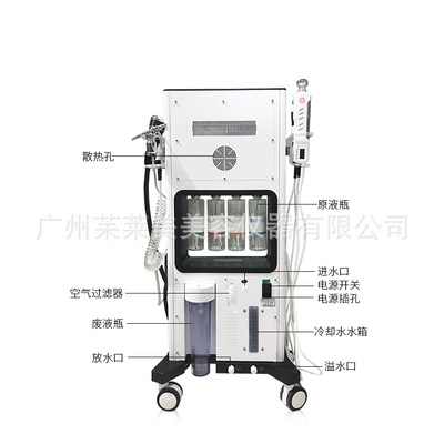 韩国焕氧泡泡超微碳氧大气泡活肤射频面部综合管理美容仪厂家直销图3