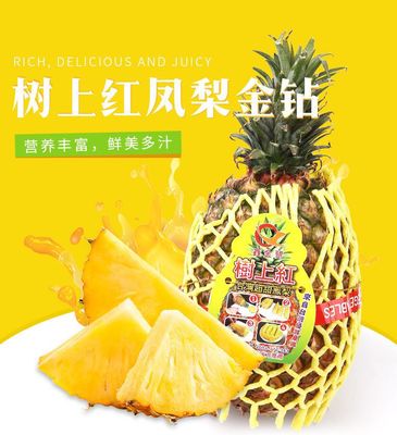 新鲜现摘台湾进口金钻凤梨10kg热带水果批发香甜多汁非香水菠萝