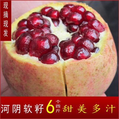 水果一件代发 荥阳河阴缘软籽石榴突尼斯软籽甜石榴新鲜水果4/8斤图2