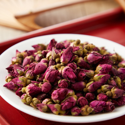 禧源60克罐裝玫瑰花茶杯口留香花草茶无硫平阴玫瑰花花瓣蕾花茶叶图2