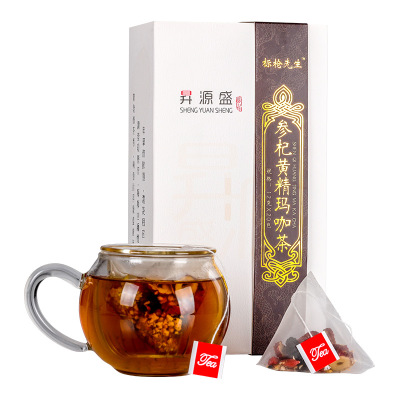 参杞黄精玛咖组方茶，黄精茶玛咖茶桑葚茶厂家三角包OEM代加工