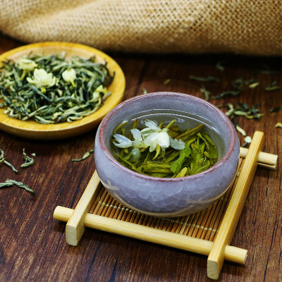 广西茉莉花茶2020新茶花茶浓香碧潭飘雪特级茶叶散装罐装一件代发图2