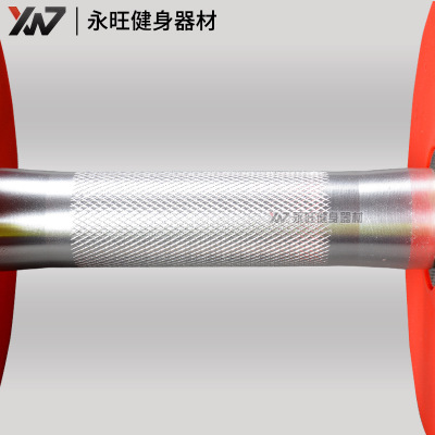 商用包胶哑铃 健身房专用器材械美国队长环保PU无味圆头男厂家图3