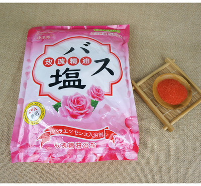 玫瑰香浴美甲盐袋装浴泡澡盐泡脚盐足疗沐足按摩盐100小包批发图1