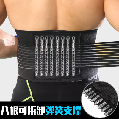 定制运动护具健身护腰带 加压举重深蹲护腰带 透气塑身收腹带暴汗图3