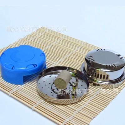 厂家直销加厚全钢艾灸盒无烟环保艾灸盒随身灸温灸盒艾柱布套批发图2