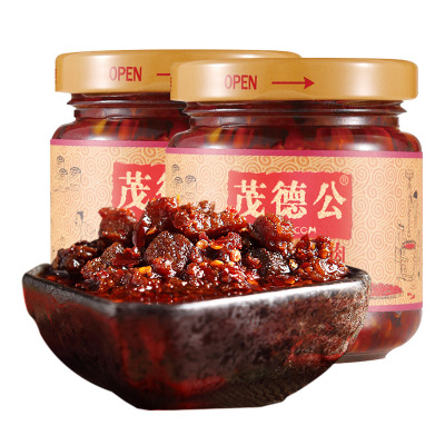 茂德公牛肉香辣酱拌面下饭辣椒酱单瓶装100g图3