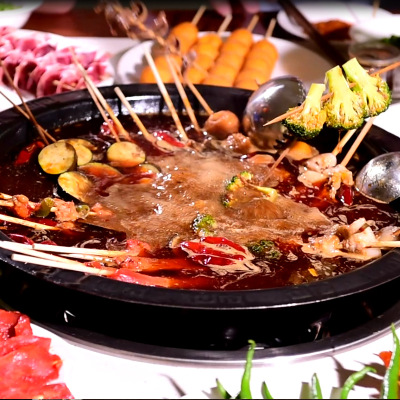 天府味大师直销火锅餐饮店专用独立包装1kg*10/件麻辣串串香底料图2