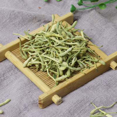 产地批发金银花河南封丘新货无硫头茬色青无杂散装二花草茶叶500g图2