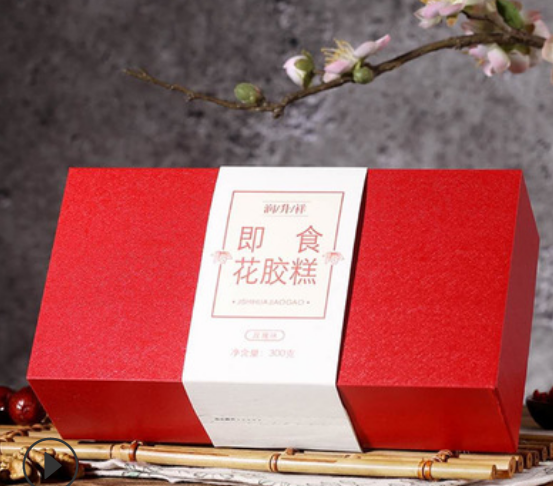 润升祥厂家货源现货批发 花胶 手工即食鱼胶糕 花胶糕 玫瑰图1