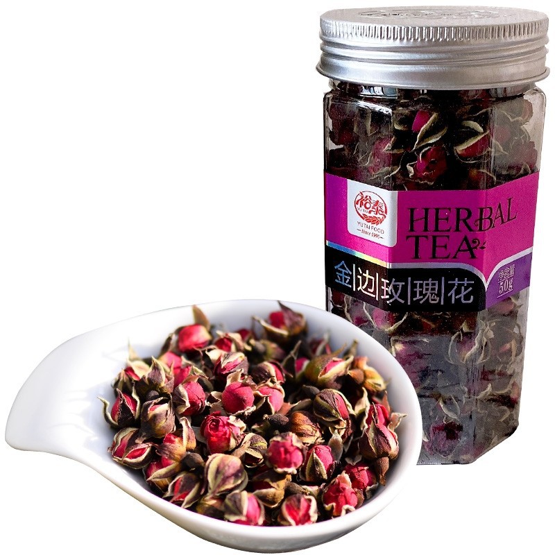 四季泡水冻干罐装碎桶装可食用纯露有机OEM干玫瑰花图3