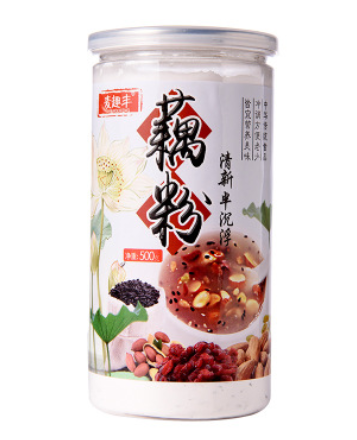 藕粉羹 坚果水果藕粉羹水果羹冲饮五谷羹早餐营养罐装藕粉饱腹图2
