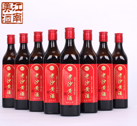 甲江南黄酒供应 老沙优黄陈酿黄酒480ml每瓶一箱8瓶装黄酒批发