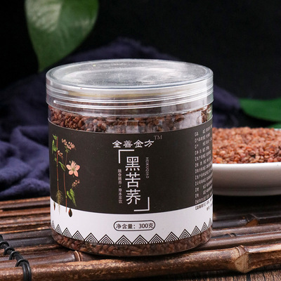 黑苦荞茶300g罐装全株苦荞大凉山荞麦茶饭店酒店茶叶一件代发图2