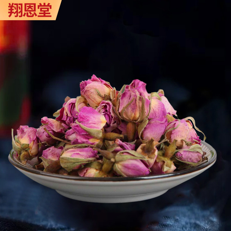 四季茗康法兰西进口粉玫瑰花茶产地货源玫瑰花草茶散装玫瑰花茶图3
