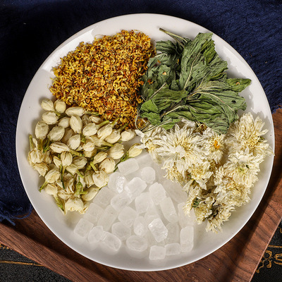 茉莉桂花茶 清新茶薄荷三清茶茉莉菊花代用组合茶OEM贴牌加工