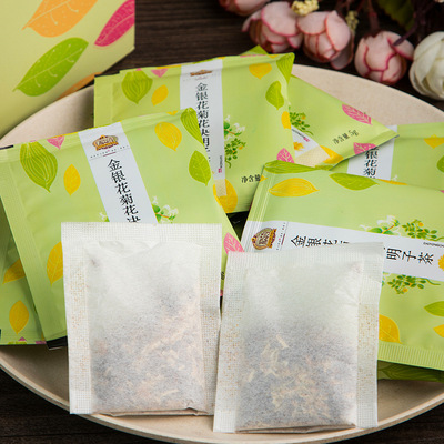粮药金银花菊花决明子茶30袋/盒装枸杞牛蒡根组合水果茶一件代发图3