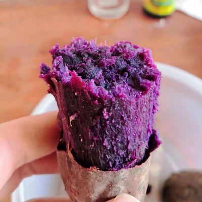 紫罗兰紫薯新鲜现挖营养粗粮非红薯六鳌红薯黄心红心番薯代发批发图3