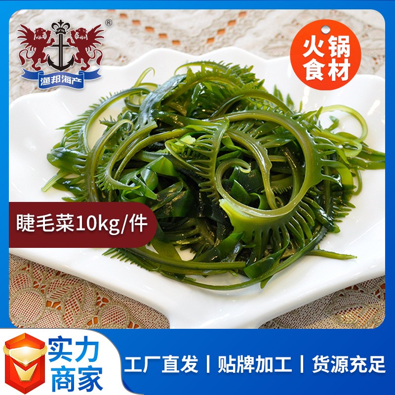 渔邦海产 海带苗 睫毛菜眉芽菜10kg/件 凉拌菜 商用家用食材批发