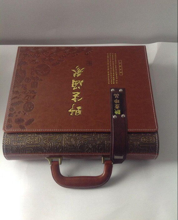 专业生产 皮质**人参包装盒 人参展示盒 人生保健品礼品盒图1