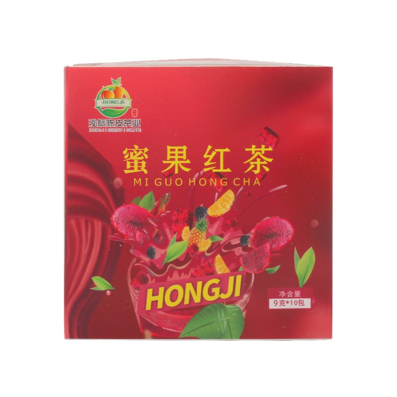 工厂直供蜜果红茶 蜜桃风味花果茶 红茶散装三角袋泡茶批发图5