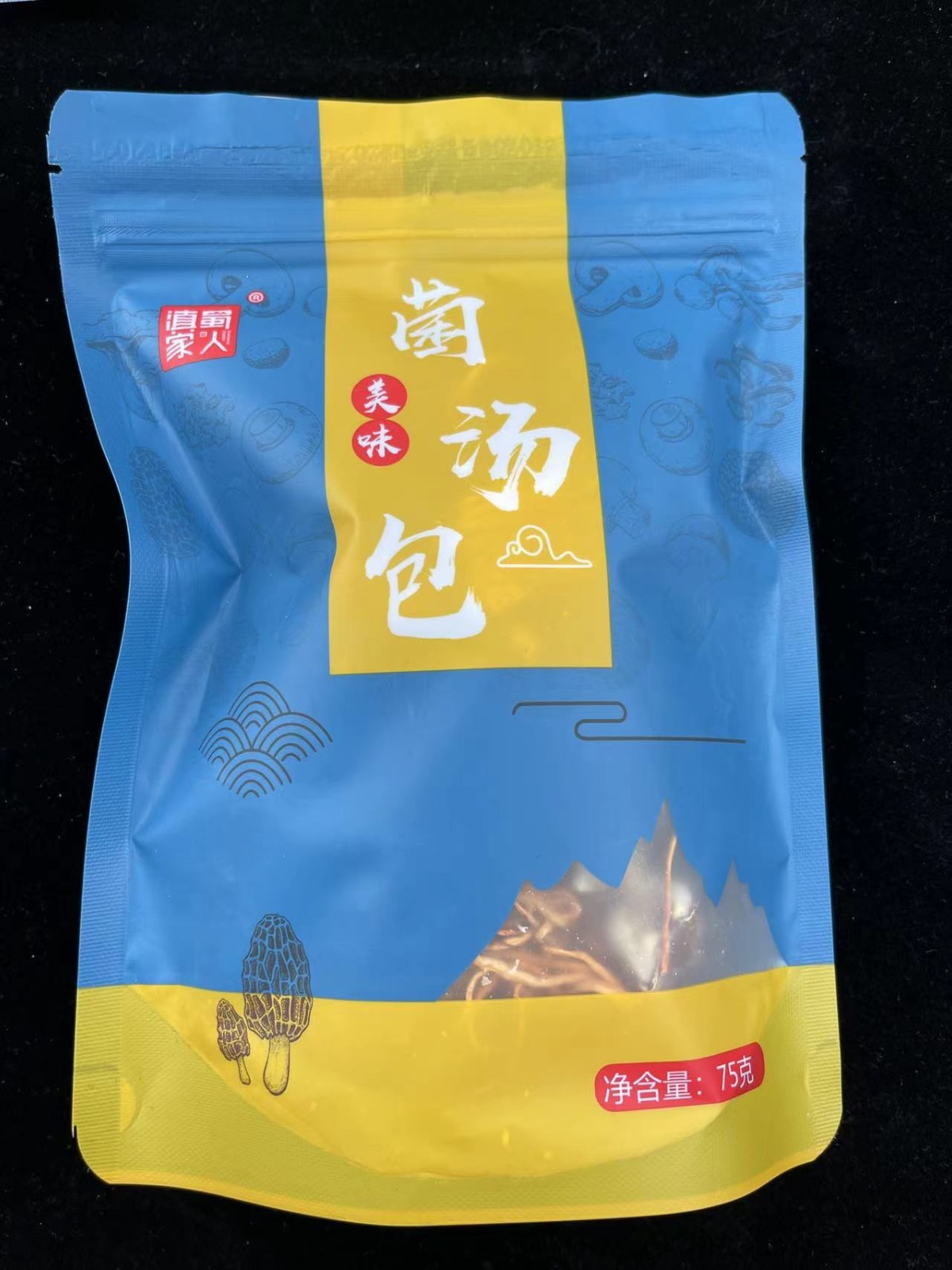 抖音同款菌汤包云南特产七彩菌汤包 羊肚菌 虫草花干货包厂家批发图1