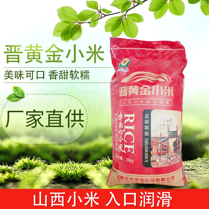 黄金小米粥新黄金小米山西特产农家食用新米50斤大袋装五谷杂粮图3