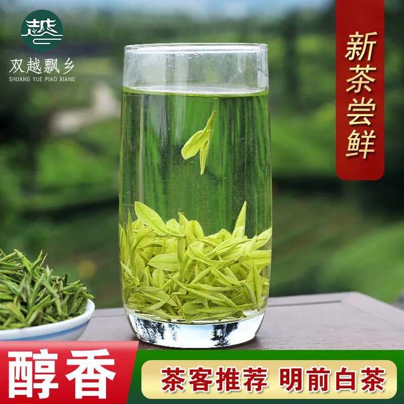 双越飘乡茶叶明前绿茶凤形白茶黄金芽2021新茶厂家现货批发散装