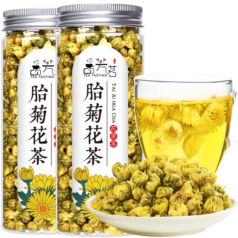 罐装胎菊花茶 菊花茶花茶桐乡杭白菊茶叶胎菊王花草茶贴牌代加