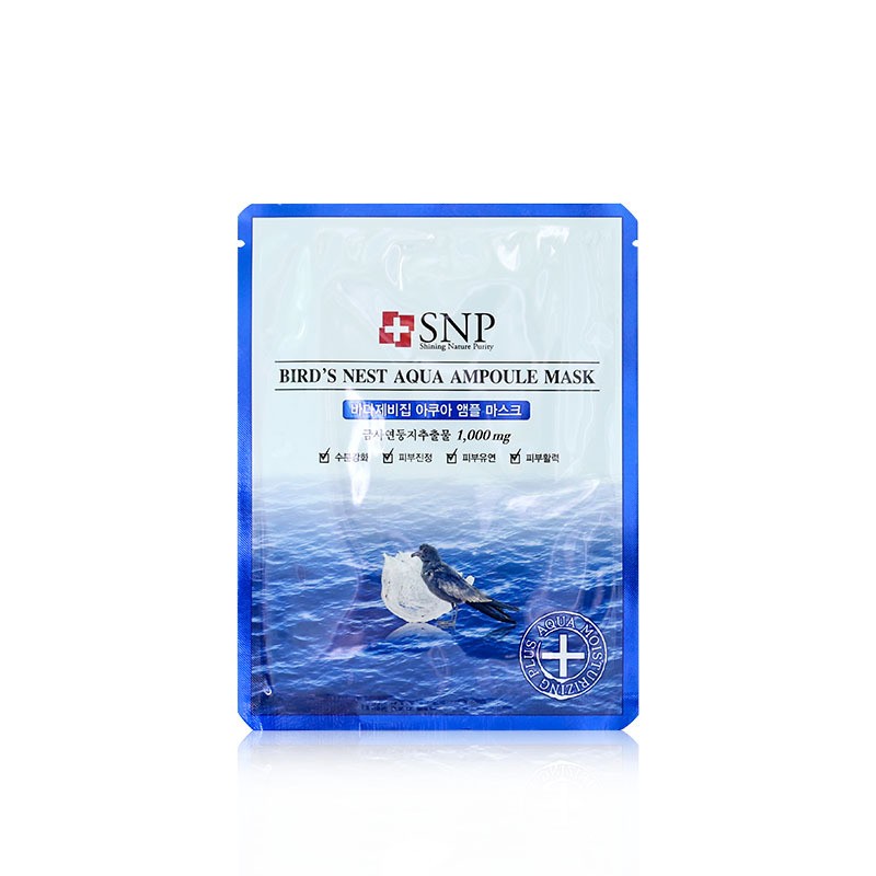 中文标韩国 爱神菲S.n.p 海洋燕窝水库面膜10片补水保湿